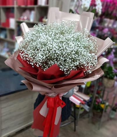 Букет цветов из: Гипсофила в Сапожок